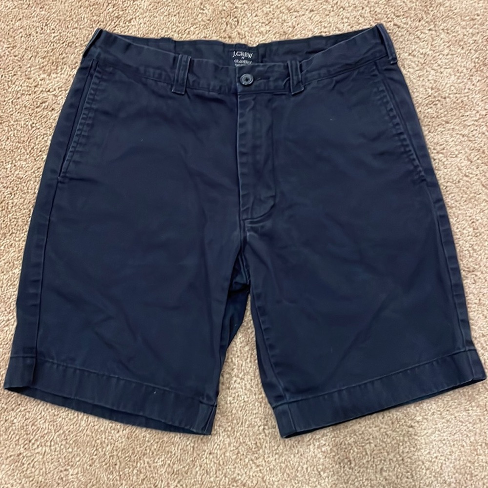 Navy JCREW shorts Gramercy 30W 9in inseam